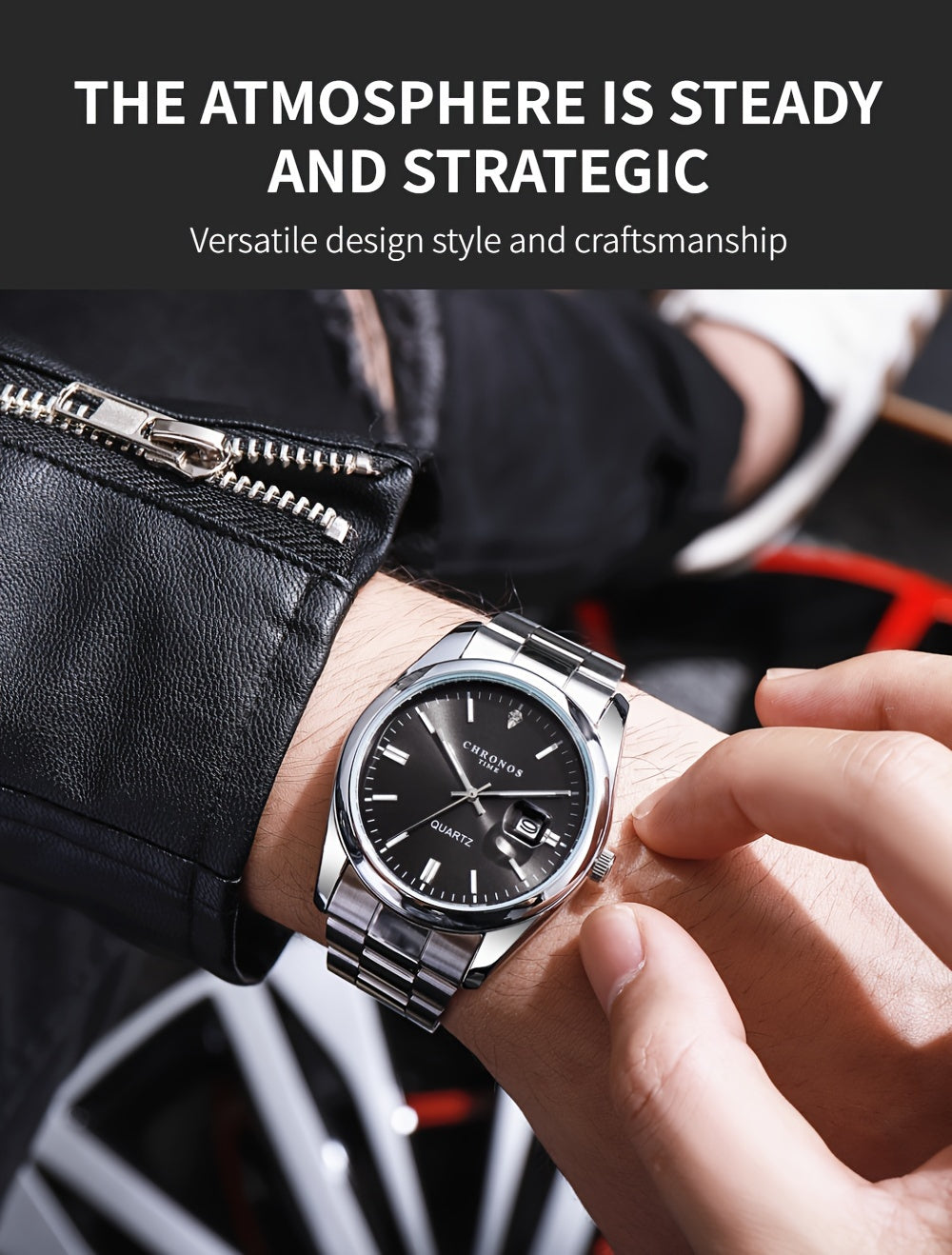 VINTAGE BLACK WATCH