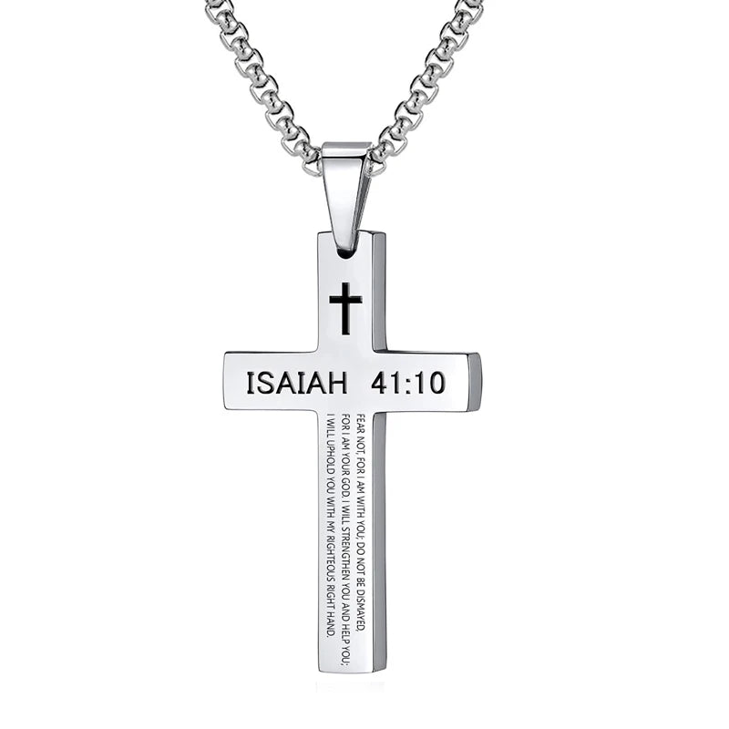 CHRISTIAN CROSS PENDANT NECKLACE