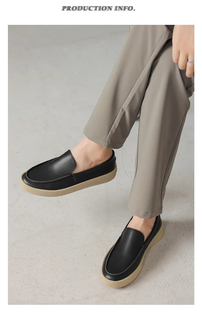 HIGH QUALITY SMOOTH BLACK CLASSIC LOAFERS