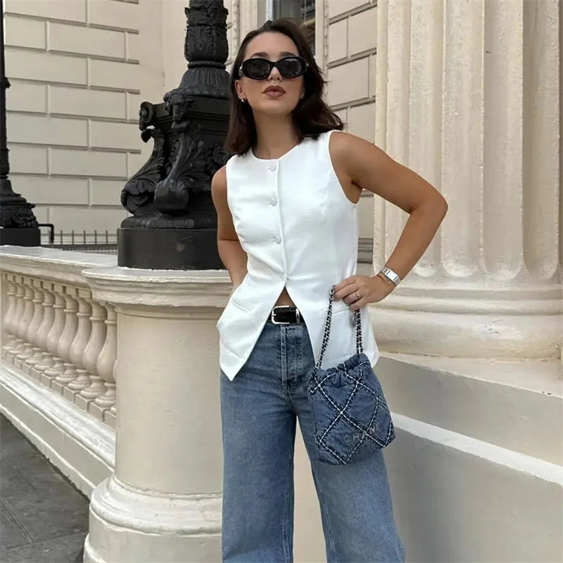 MAYFAIR WHITE VEST