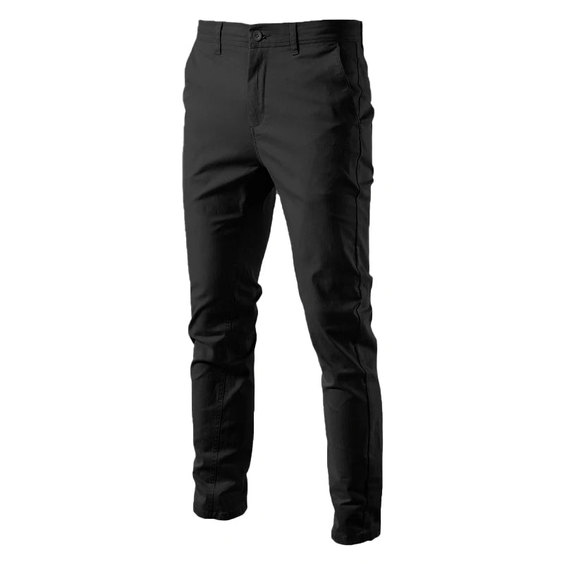 HIGH QUALITY OLD MONEY COTTON STRAIGHT PANTS