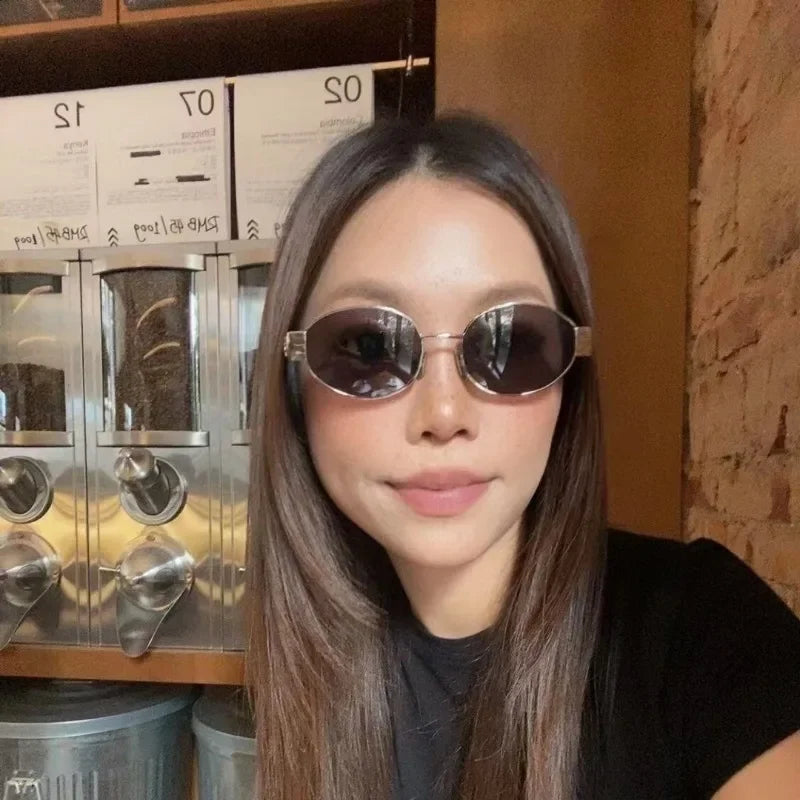 4 PAIR OVAL RETRO GLASSES