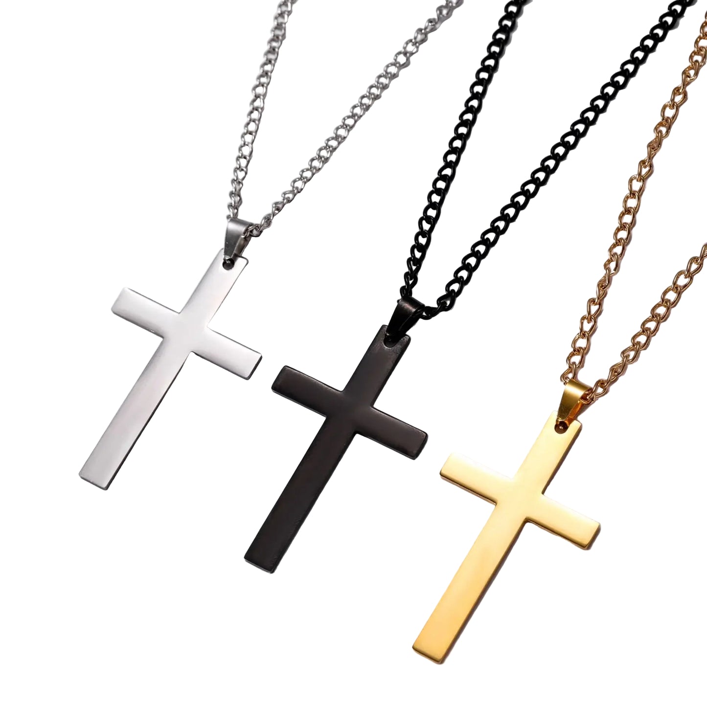 MULTI-COLOR PLAIN CHRISTIAN CROSS