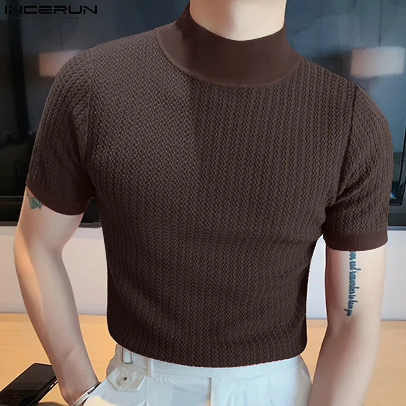 HERITAGE BROWN TURTLENECK POLO