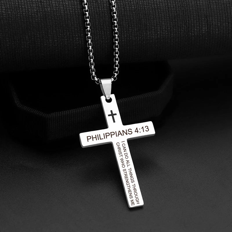 CHRISTIAN CROSS PENDANT NECKLACE