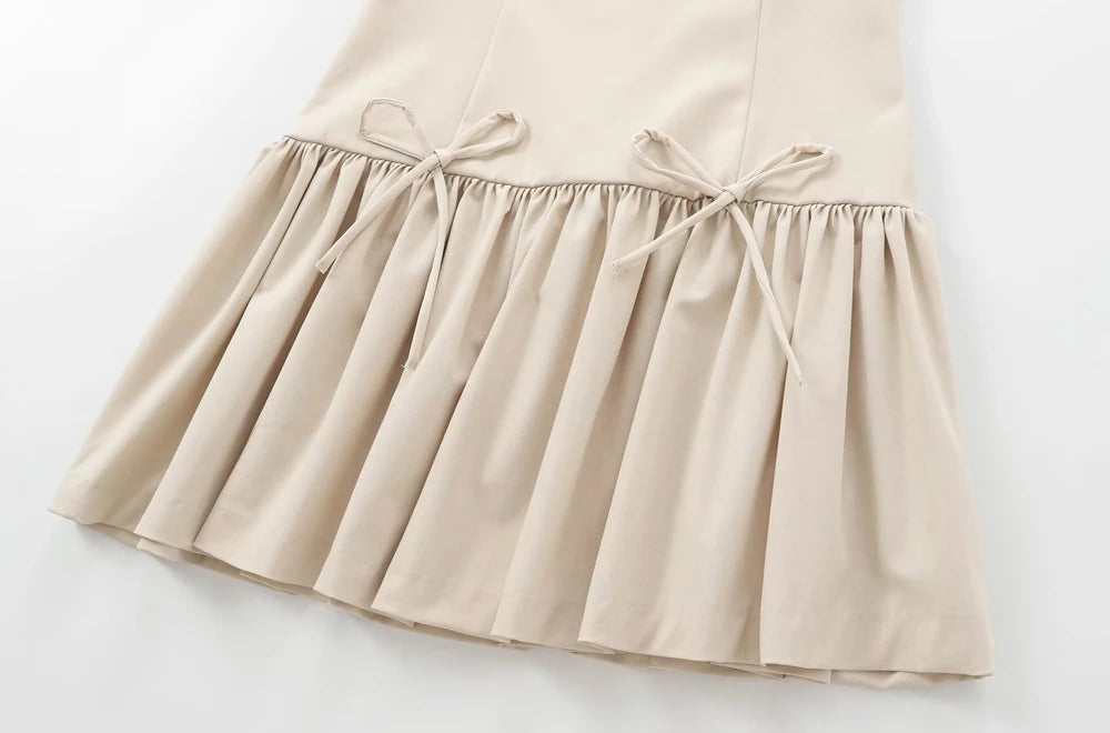 OLD MONEY CREAM MINI DRESS