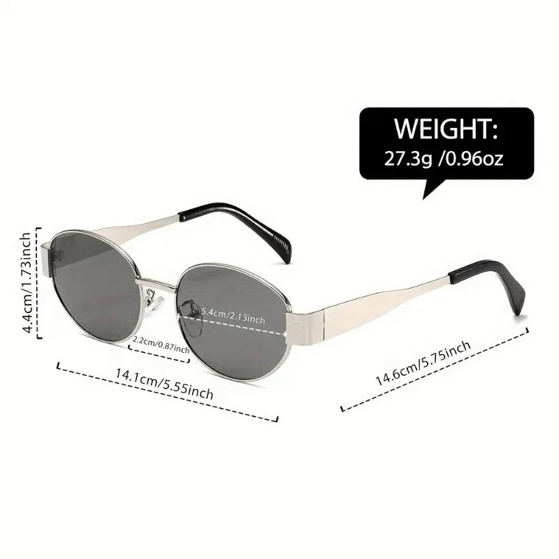 4 PAIR OVAL RETRO GLASSES