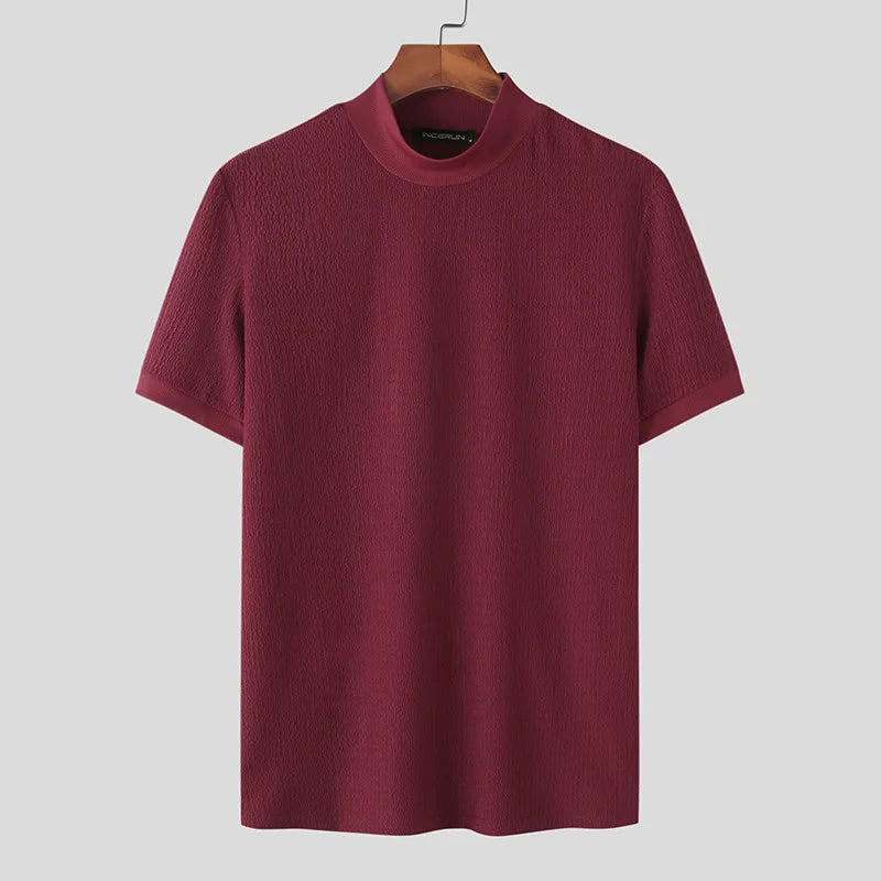 HERITAGE BURGUNDY TURTLENECK POLO