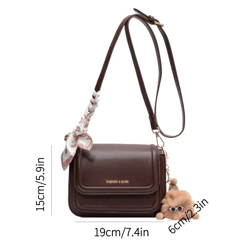 WHITE LEATHER MINI SHOULDER BAG