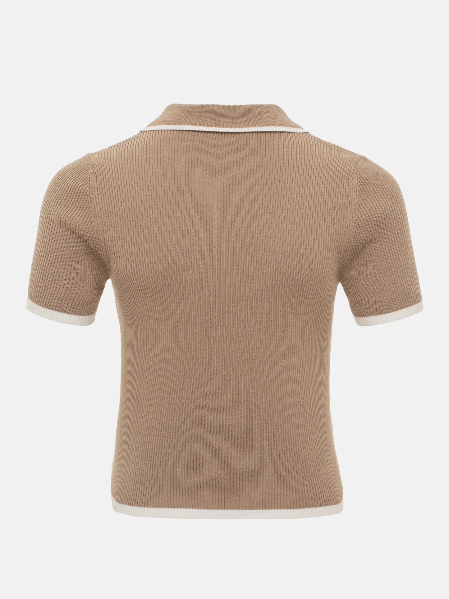 VINTAGE BEIGE KNIT POLO
