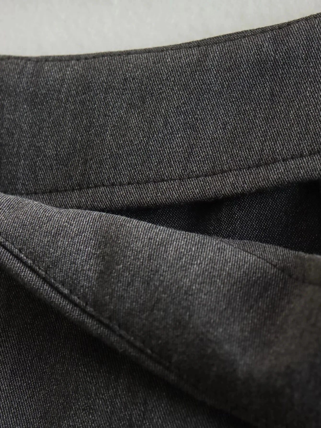 WOMEN PLAIN CASUAL GRAY SKIRT
