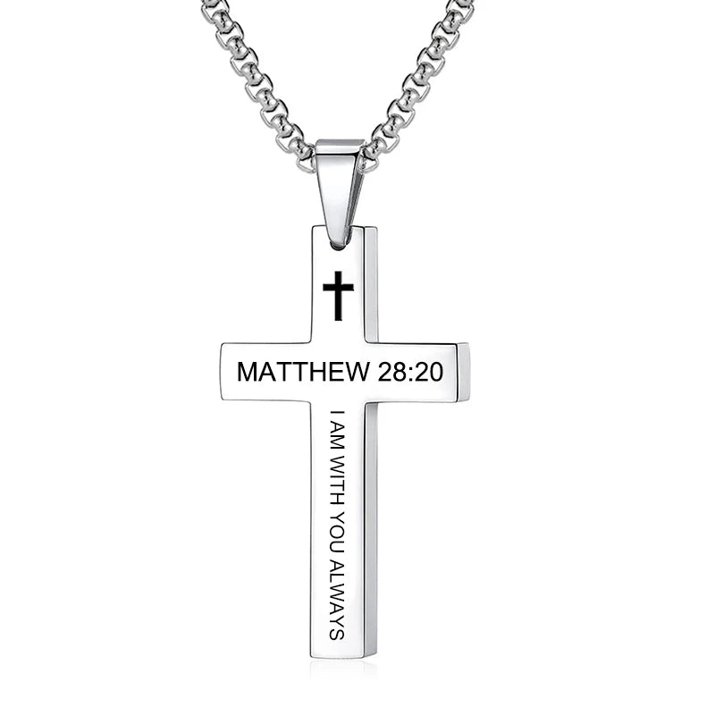 CHRISTIAN CROSS PENDANT NECKLACE