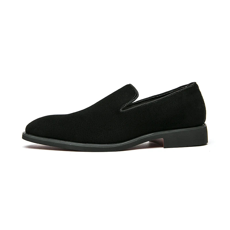 VINTAGE BLACK SUEDE LOAFERS