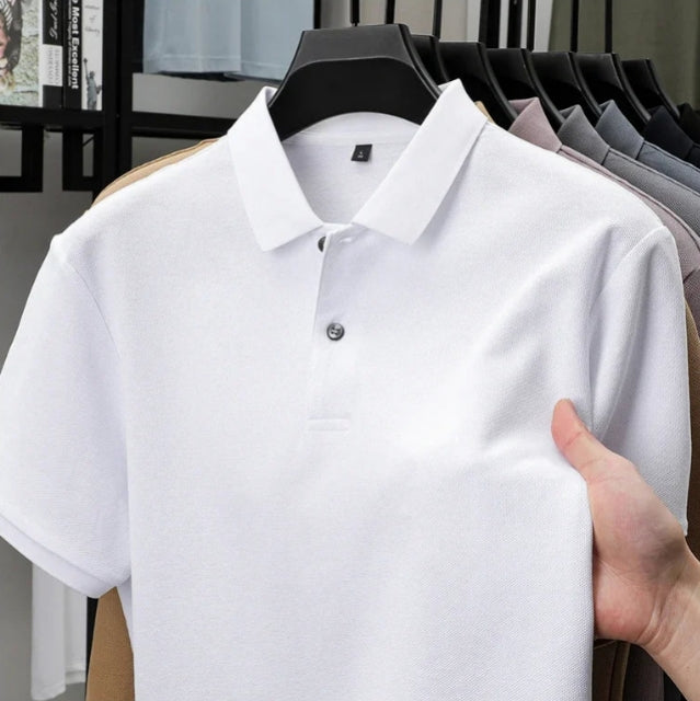 PREMIUM CLASSIC WHITE COTTON POLO
