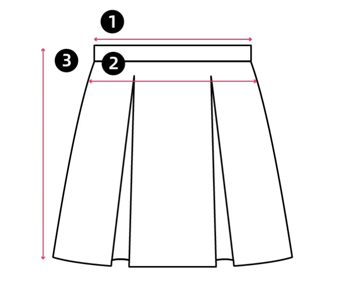 HIGH-WAIST RED MODERN SKIRT