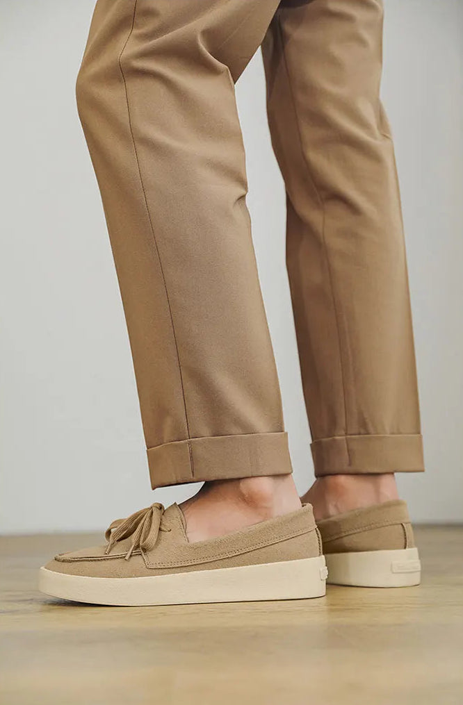 HIGH QUALITY LACED KHAKI CLASSIC LOAFERS