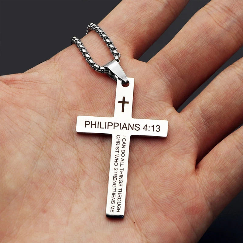 CHRISTIAN CROSS PENDANT NECKLACE
