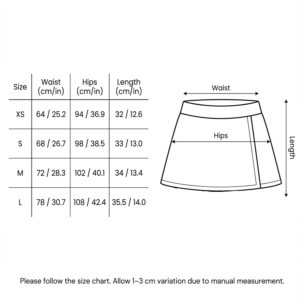 VINTAGE TIERED BLACK SKORT SHORTS