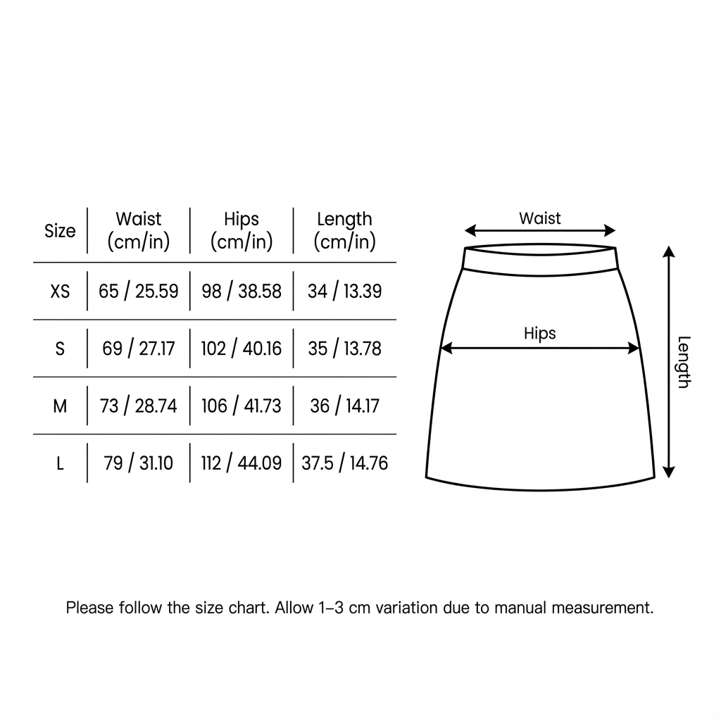 WOMEN PLAIN CASUAL BLACK SKIRT