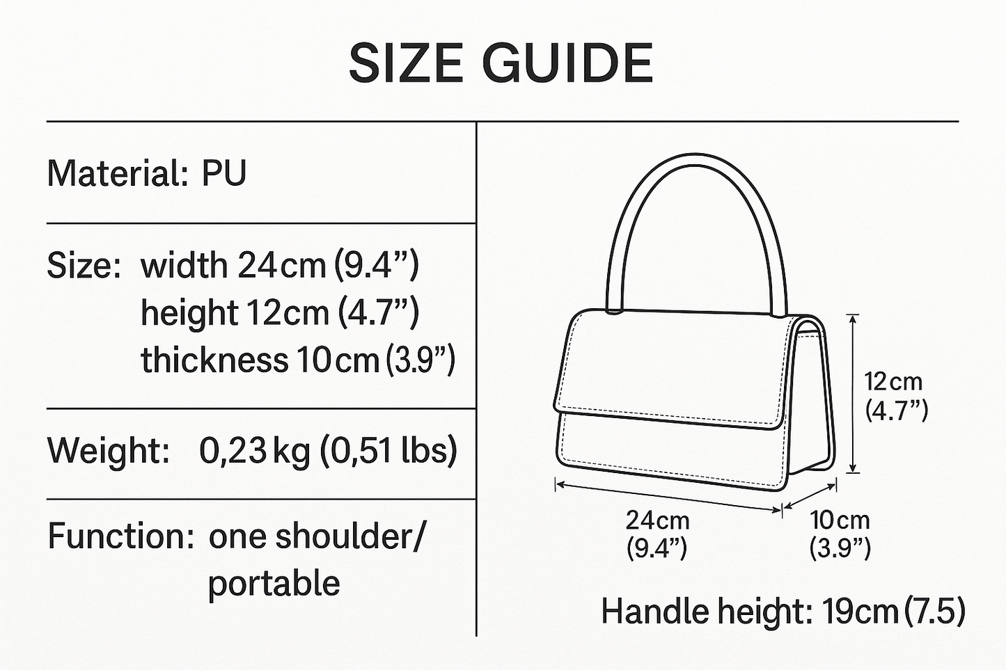 Convert everything that says cm and kg in inches and pounds in "()"