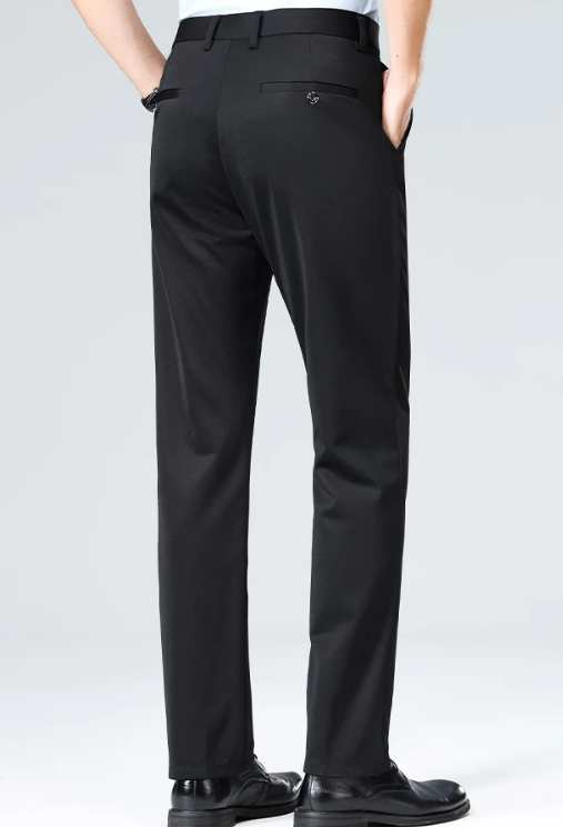 CLASSIC OLD MONEY BLACK TROUSERS