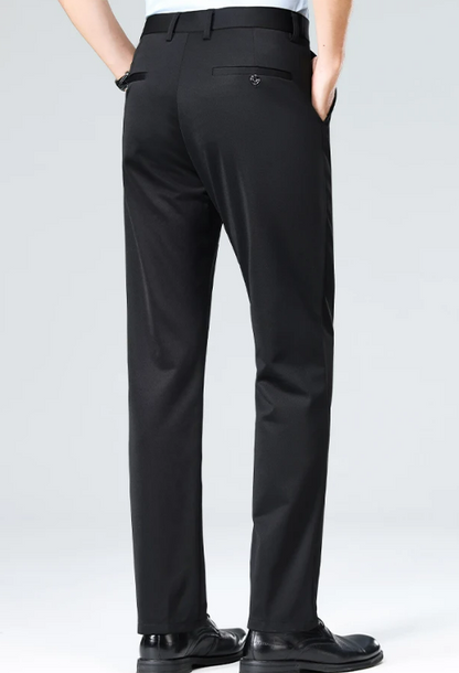 CLASSIC OLD MONEY BLACK TROUSERS