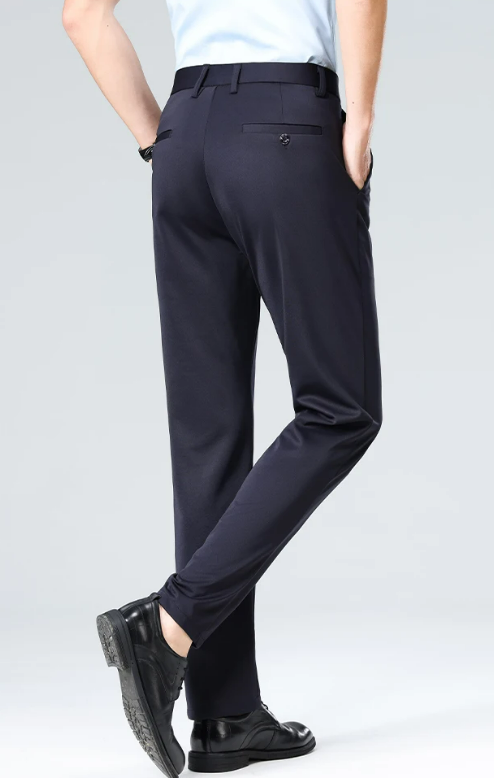 CLASSIC OLD MONEY NAVY BLUE TROUSERS