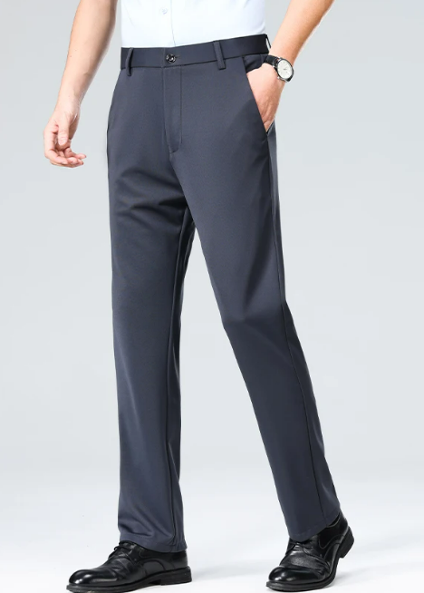 CLASSIC OLD MONEY DARK GRAY TROUSERS