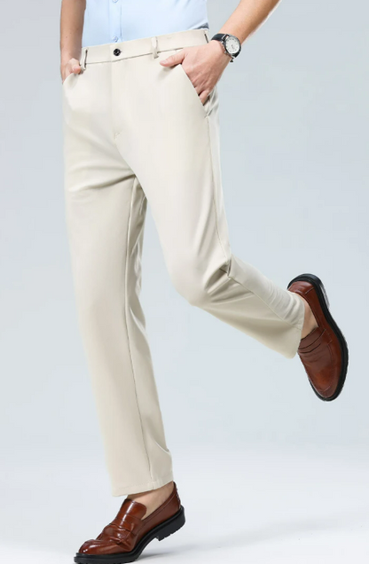 CLASSIC OLD MONEY BEIGE TROUSERS