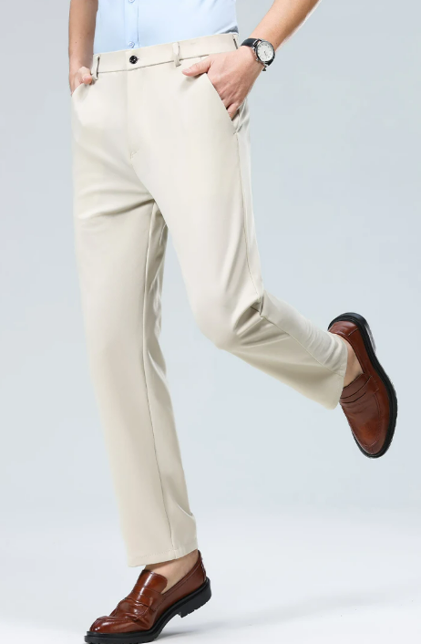 CLASSIC OLD MONEY BEIGE TROUSERS