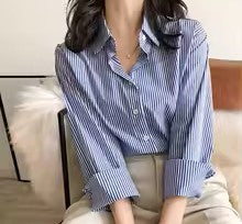 STRIPED VINTAGE BLOUSE