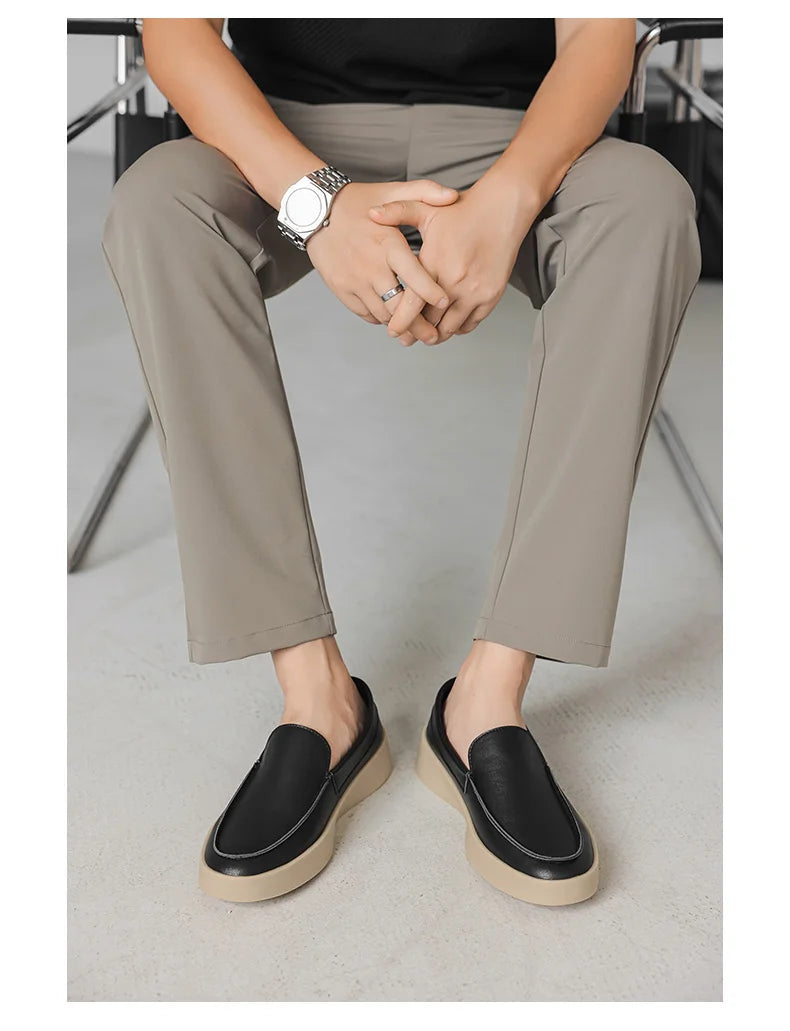 HIGH QUALITY SMOOTH BLACK CLASSIC LOAFERS