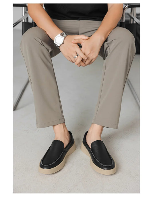 HIGH QUALITY SMOOTH BLACK CLASSIC LOAFERS