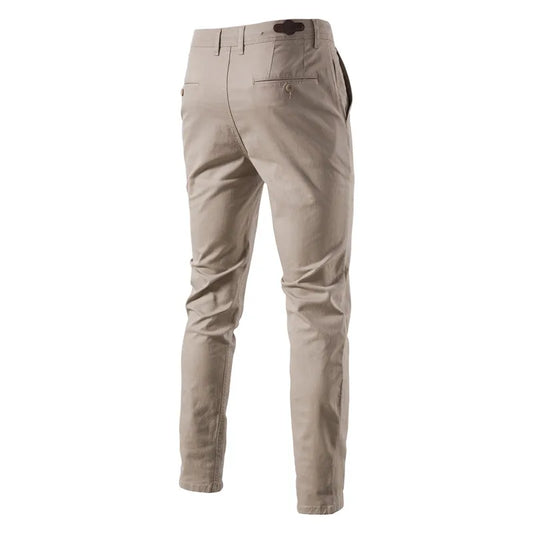 HIGH QUALITY OLD MONEY COTTON STRAIGHT PANTS