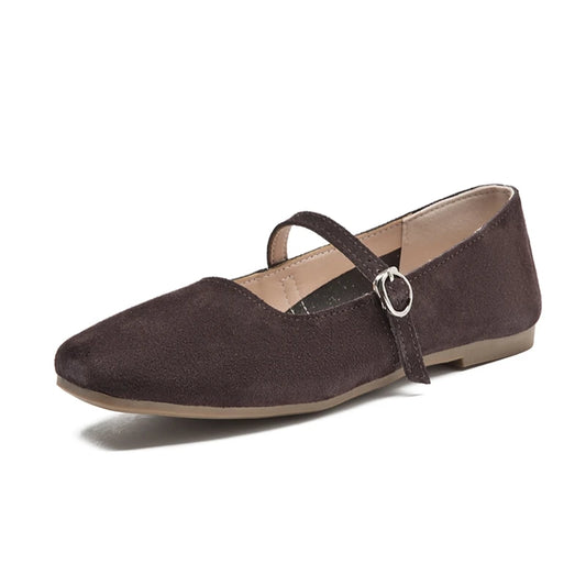HIGH QUALITY BROWN OLD MONEY ELEGANT FLATS