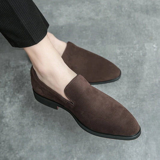 VINTAGE BROWN SUEDE LOAFERS
