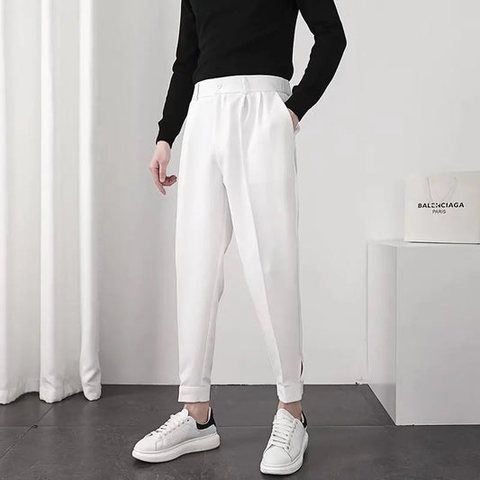 PLAIN WHITE ELEGANT TROUSERS