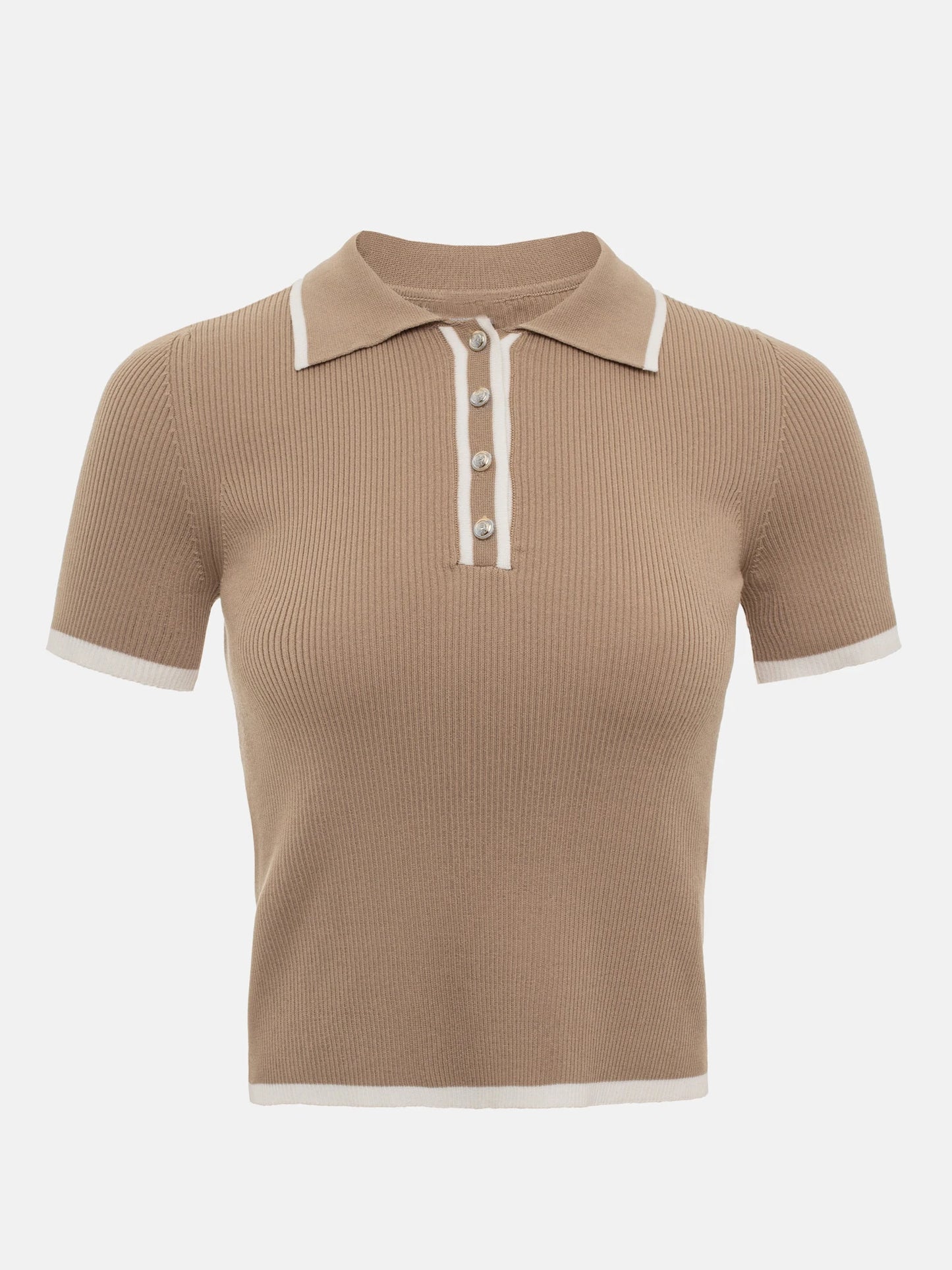 VINTAGE BEIGE KNIT POLO