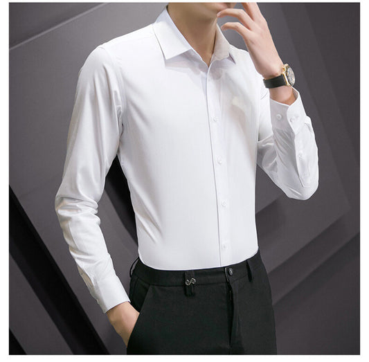 ASHFORD SLIM WHITE DRESS SHIRT