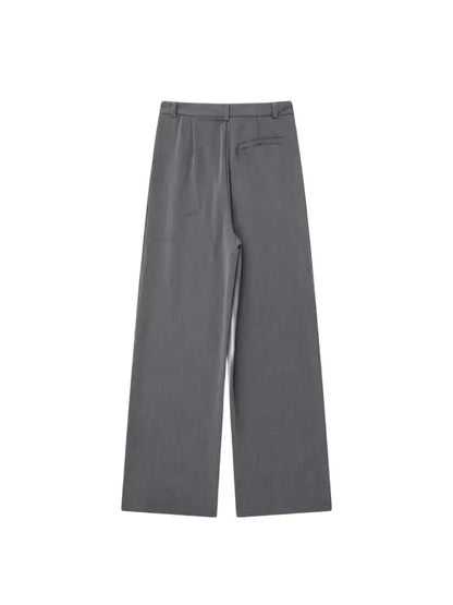 VINTAGE HIGH WAIST GRAY CLASSIC TROUSERS