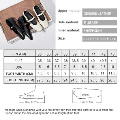 PURE LEATHER CLASSIC FLATS