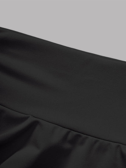 HIGH-WAIST BLACK MODERN SKIRT