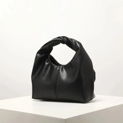 CHIC TWIST BLACK SQUARE BAG
