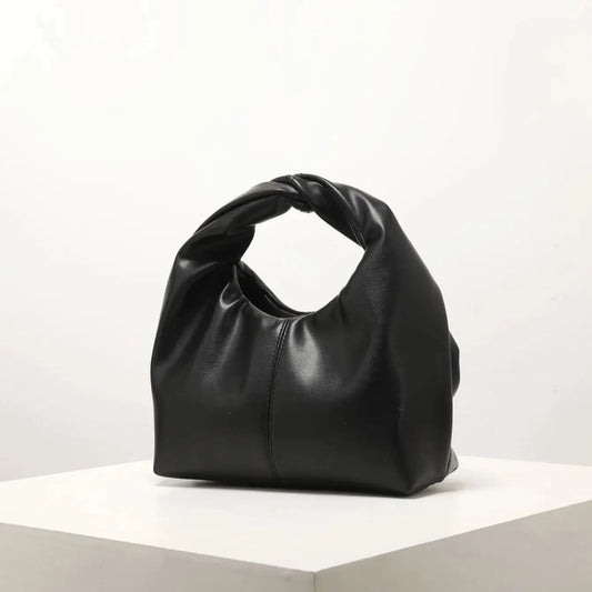 CHIC TWIST BLACK SQUARE BAG