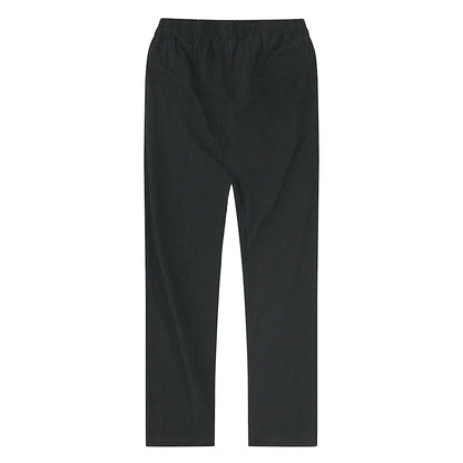 OLD MONEY BLACK LINEN TROUSERS