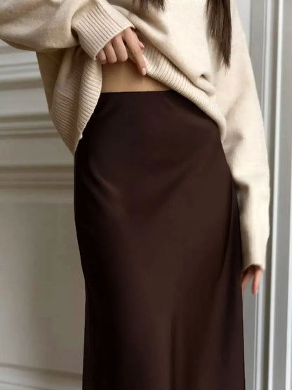 CLASSIC SATIN SKIRT