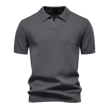 OLD MONEY DARK GRAY BUSINESS POLO