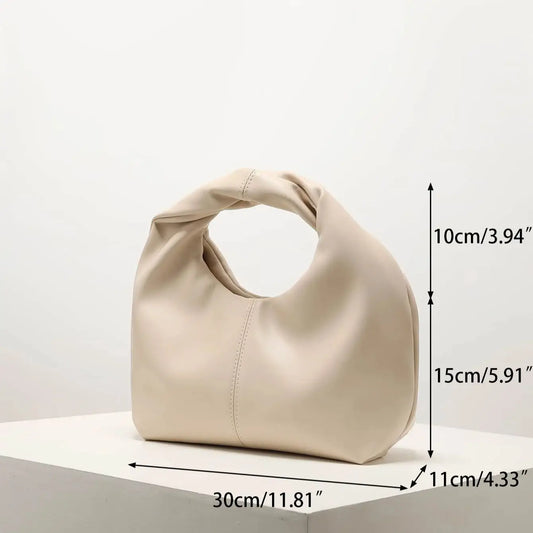 CHIC TWIST BURGUNDY SQUARE BAG