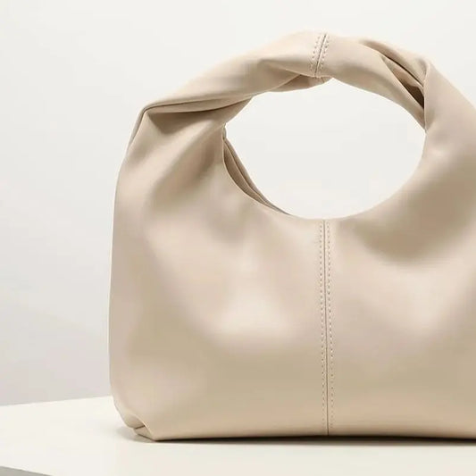 CHIC TWIST CREAM SQUARE BAG