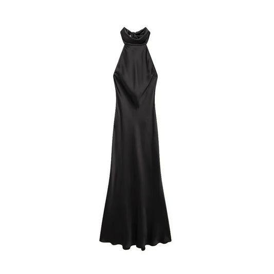SATIN BLACK PREMIUM DRESS